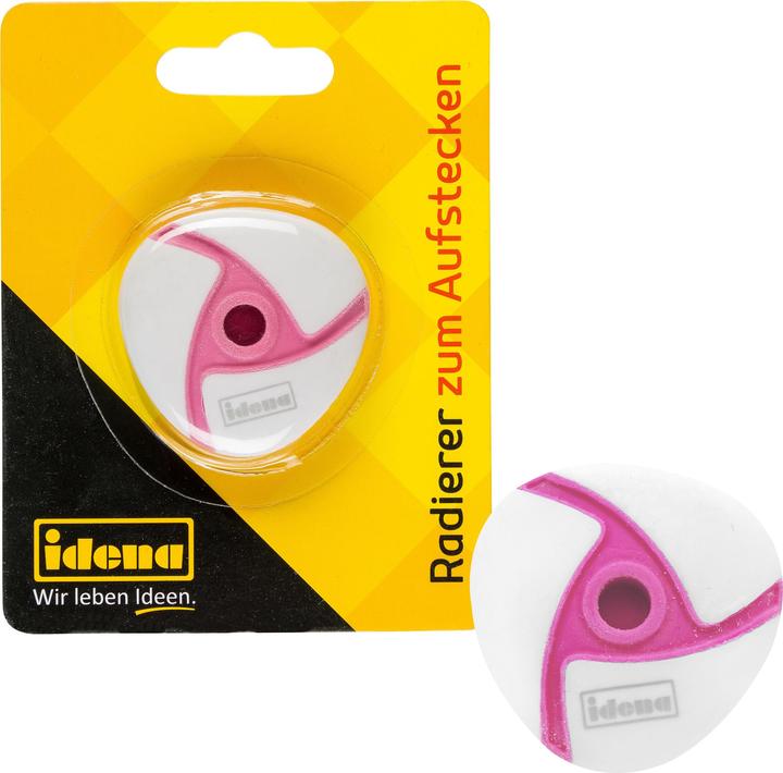 Produktbild Idena Radierer zum Aufstecken pink