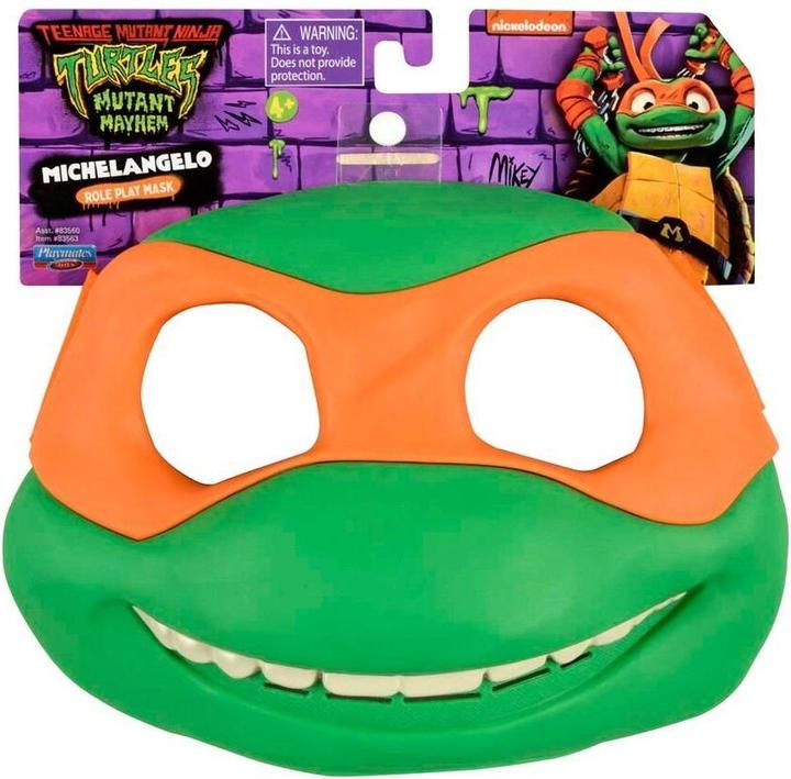Productafbeelding Rubies Teenage Mutant Ninja Turtles 83563 Mutant Mayhem Michelangelo Rollenspel Masker. Ideaal cadeau voor