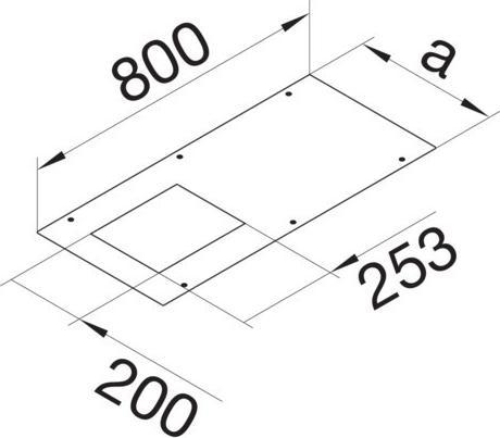 Produktbild Hager TEHA Abdeckung (80 cm)