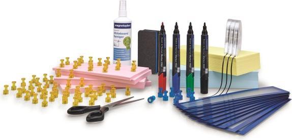 Actual product image Magnetoplan SCRUM BOARD - Whiteboard XL Set (180 x 120 cm)