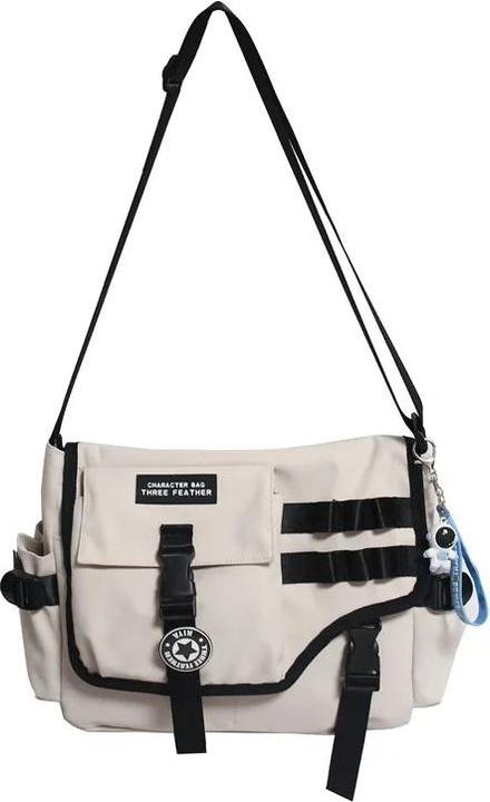 Only-Bags.Store Umhängetaschen Nylon Postman Student Schulter Messenger Bag Grosse Satchel Fashion Bookbag Grosse