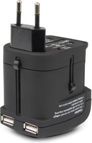 Produktbild Hamlet Traver Adapter universal reiseadapter für steckdosen plus usb-ladegerät (1750 W)