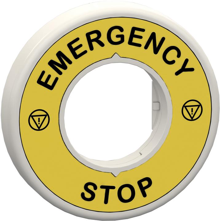 Produktbild Schneider Electric Beleuchtbares Schild für Not-Aus/Not-Halt EMERGENCY STOP