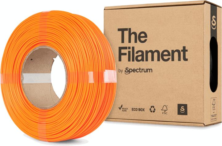 Actual product image The Filament ReFill PLA HS 1.75mm PURE ORANGE 1kg (PLA, 1.75 mm, 1000 g, Orange)