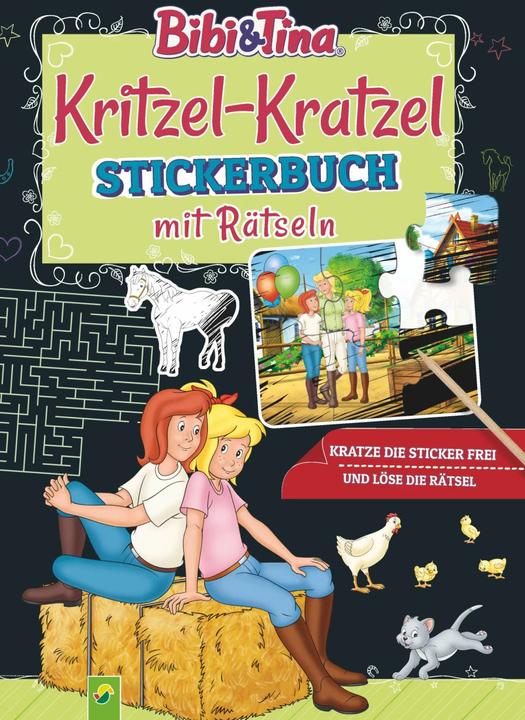 Produktbild Bibi & Tina Kritzel-Kratzel Stickerbuch mit Rätsel