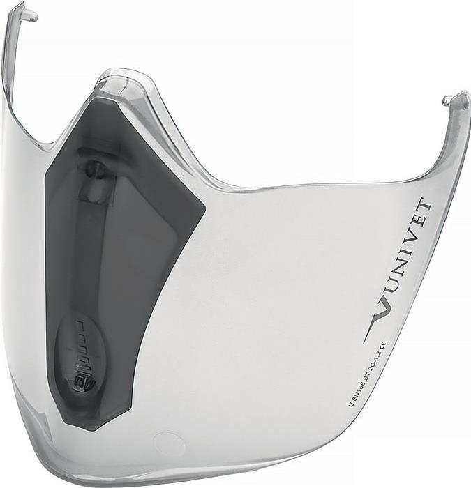 Image du produit Univet Visière 6X3 polycarbonate transparent/noir EN 166, EN 170 (Coussinets de rechange pour protection auditive)