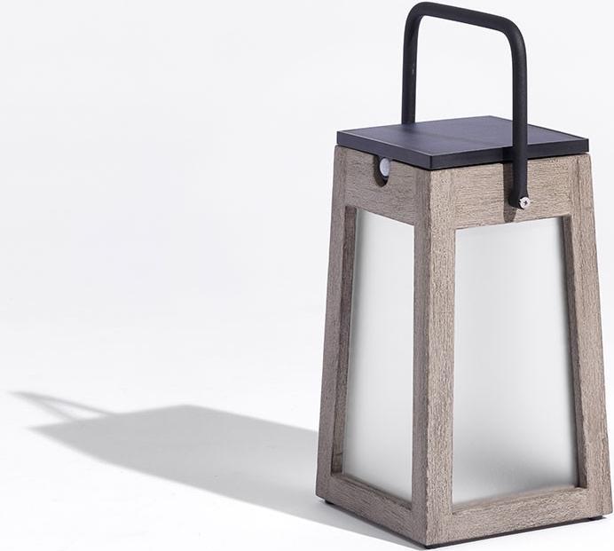 Produktbild Les Jardins Tecka Solarlaterne Teck 300 lumens (15 x 15 x 25 cm, 1 x)