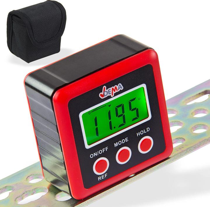 Produktbild Dema Digitale Wasserwaage mit Winkelmesser LCD Display (5.80 cm)