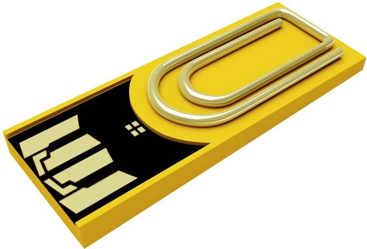 Produktbild Xlyne clip/me TRUE DOCUMENT USB-Stick Bulk 8 GB Gelb CA08LY002 USB 2.0 (8 GB, USB-A)