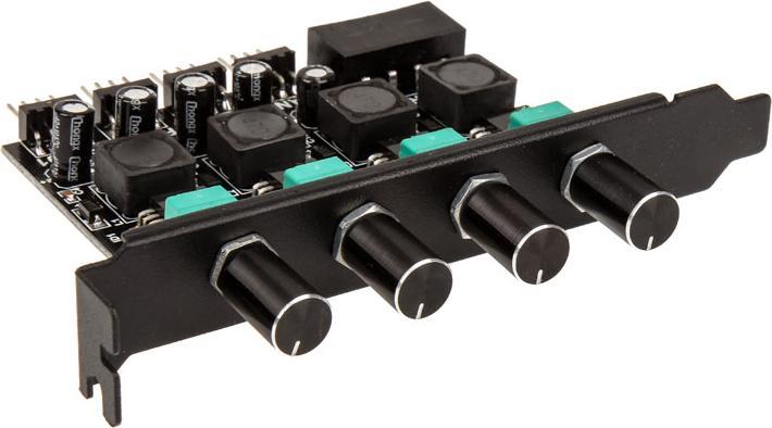 Lamptron CP436 4-channel fan controller for PCI slot - black (4 Fan)