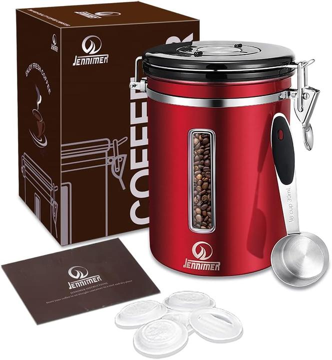 Produktbild Jennimer Kaffeedose mit Messlöffel, CO2-Ventil und Datumsanzeige (1.80 l)