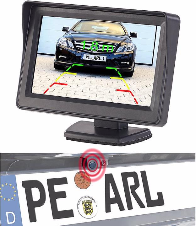 Produktbild Lescars Farb-Rückfahrkamera und Einparkhilfe