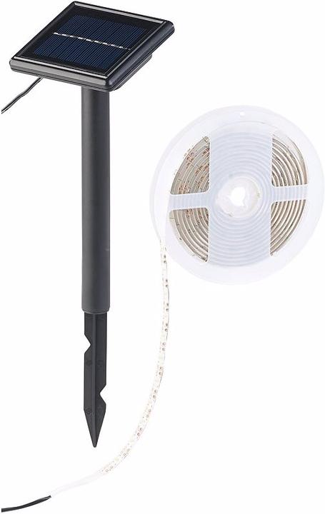 Lunartec Jeu de 2 bandes de LED solaires (Blanc chaud, 300 cm, Extérieur)
