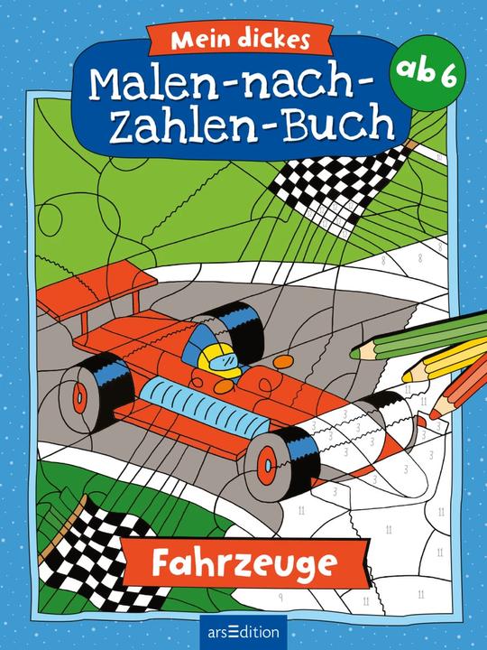 Actual product image My Big Colour-by-Number Book - Vehicles
