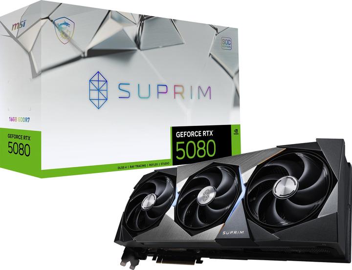 Actual product image MSI GeForce RTX 5080 SUPRIM SOC (16 GB)