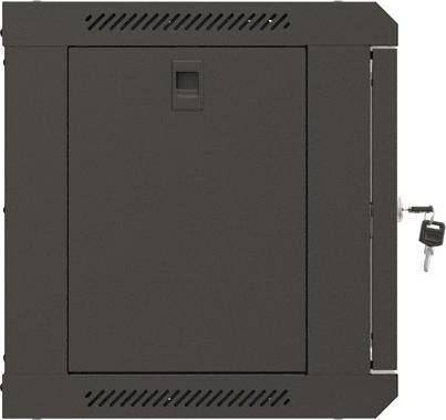 Image du produit Lanberg 19 6HE 540x350 schwarz Wandmontage Rackschrank mit Glastür (Flat Pack) (10.86 HE, Rack 19 pouces)