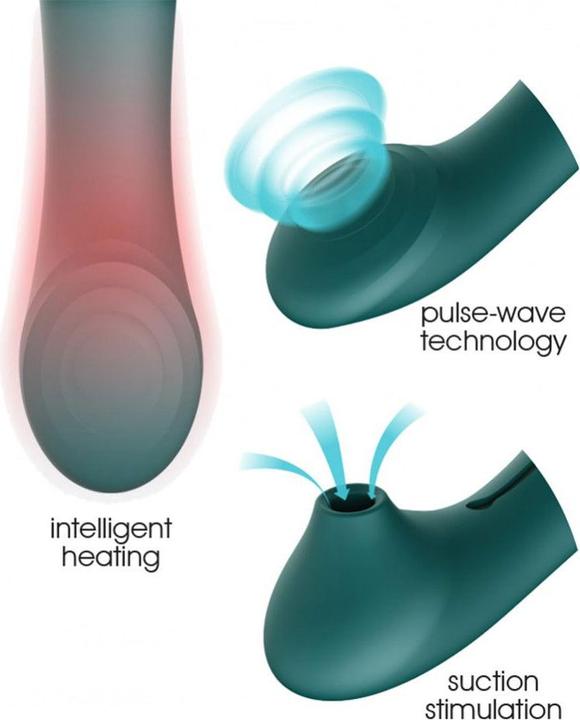 Actual product image Curve Toys Queen G-Spot PulseWave Vibrator