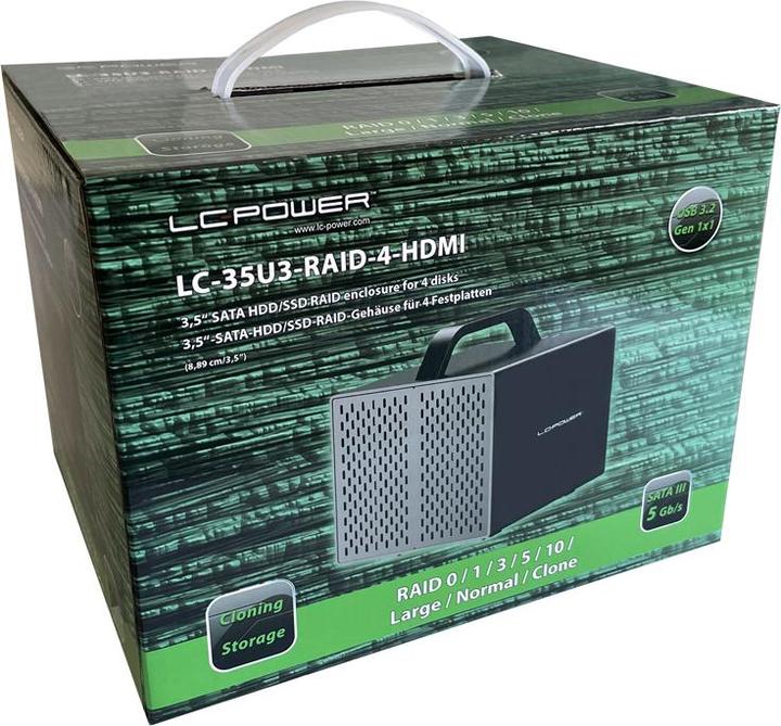 Produktbild LC-Power Geh 8.9cm (2x3,5") LC-35U3-RAID-4-HDMI (3.5")
