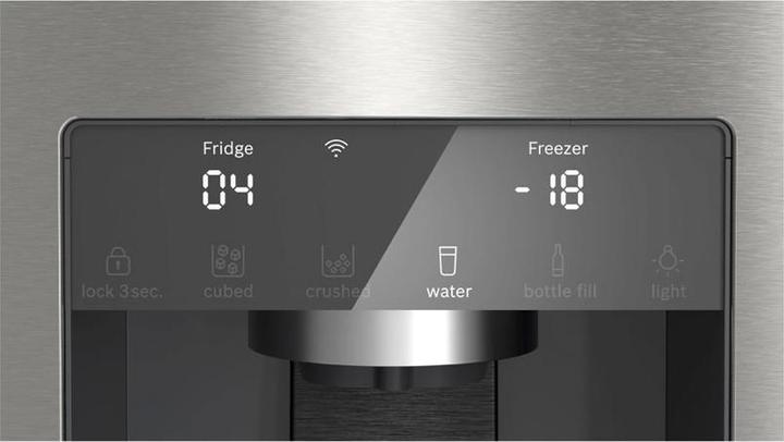 Produktbild Bosch Hausgeräte Serie 6, Kühl-Gefrier-Kombination, mehrtürig, 183 x 90.5 cm, Gebürsteter Stahl mit Anti Fingerprint (574 l)