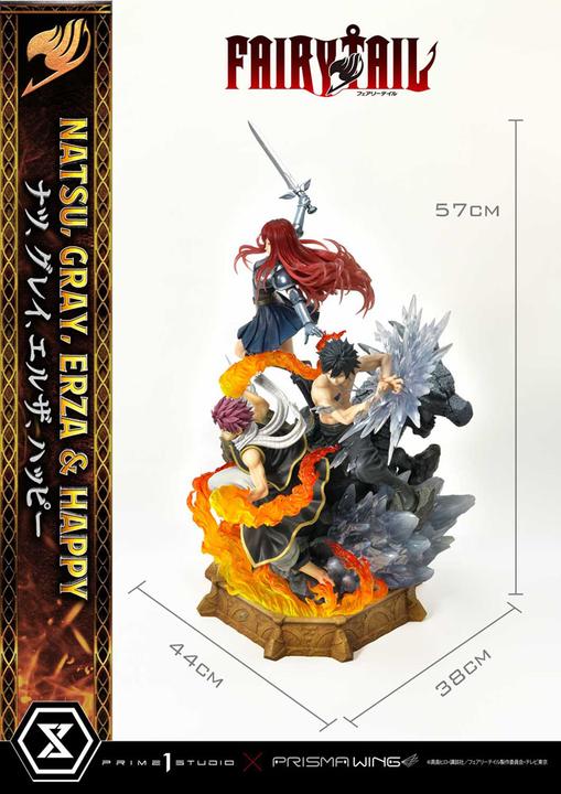 Produktbild Prime 1 Studio FAIRY TAIL -Natsu, Gray, Erza, Happy -Statue Del. Bonus Vers. 1/7 57cm