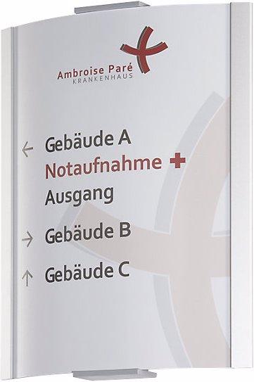 Actual product image Moedel FRANKFURT™ sign, A4 portrait, HxW 297 x 230 mm, weight 0.99 kg.