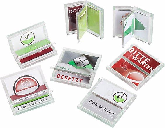 Actual product image Moedel Universal vacant/occupied display, HxW 46 x 46 mm, red and green.