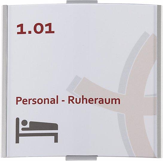 Produktbild Moedel FRANKFURT™ Türschild, Höhe 148 mm, Breite 155 mm, Gewicht 0,15 kg
