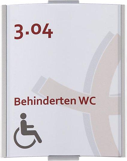 Produktbild Moedel FRANKFURT™ Türschild, Höhe 148 mm, Breite 120 mm, DIN A6, Gewicht 0,14 kg