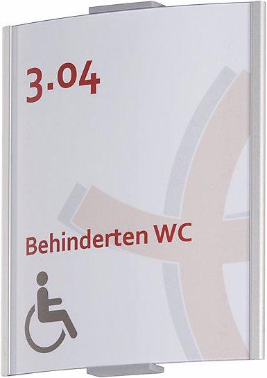 Produktbild Moedel FRANKFURT™ Türschild, Höhe 148 mm, Breite 120 mm, DIN A6, Gewicht 0,14 kg
