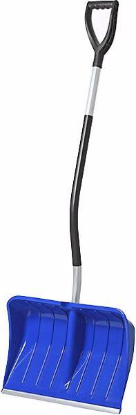 M.A.T. Group Snow shovel with D-shaped handle, shovel WxH 540 x 370 mm, with aluminium shaft.