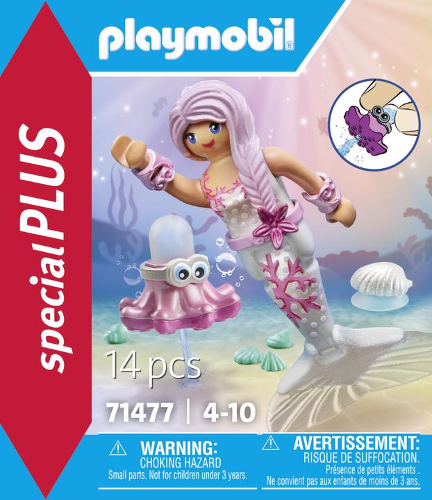 Produktbild Playmobil Meerjungfrau mit Spritzkrake (71477, Playmobil Special Plus)