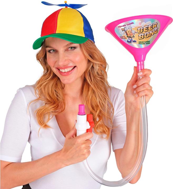 Actual product image Widmann Beer bong in pink with valve drinking game