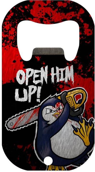 Actual product image Psycho Penguin Bottle Opener Open Him Up Mini (Electric corkscrew)
