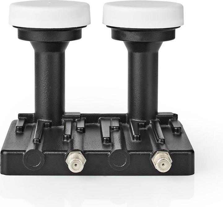 Image du produit Nedis LNB Twin Monoblock 6,0 ° Connecteur de sortie : 2X F-fiche Gamme de bruit : 0.85 dB Conversio (Twin LNB)