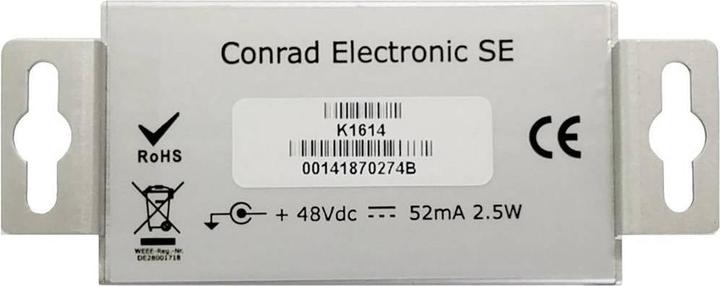 Image du produit Renkforce RF-2016862 Netwerkuitbreiding 2draads Reikwijdte (max.) : 500 m 2 stuk(s) 100 MBit/s Met PoE-functie