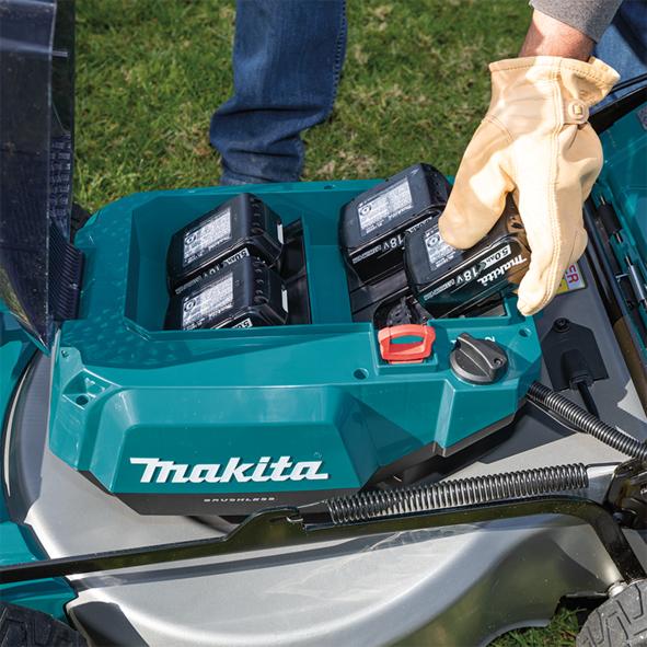 Produktbild Makita DLM462Z Selbstfahrender Akku-Rasenmäher 4X18V, BL-Motor, 46cm, 3 (Akkubetrieb)