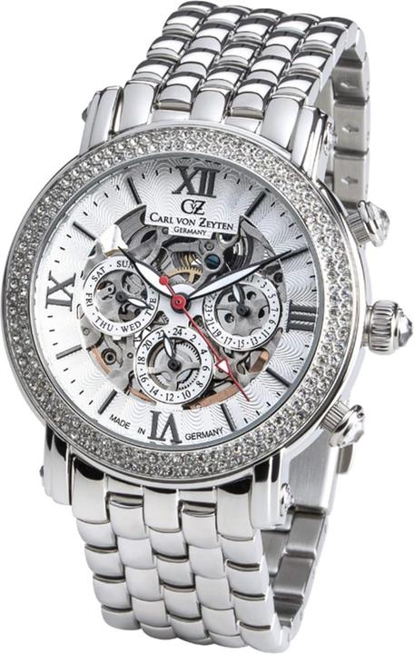 Carl von Zeyten CVZ0062WHMS Kniebis Automatikuhr Black Forest 40mm 5ATM (Analoguhr, 40 mm)
