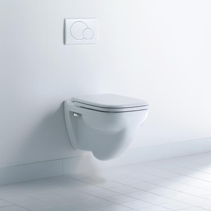 Produktbild Duravit Wand-WC D-CODE flach, 355x540mm HygieneGlaze weiss