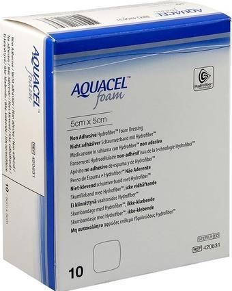 Actual product image Aquacel Ag Schaumverband nicht-adhäsiv 5x5cm (10 x)