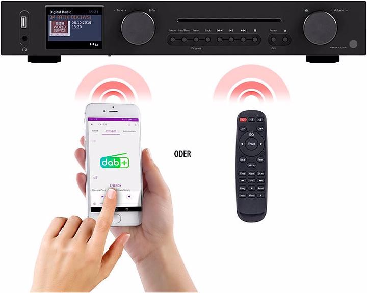Produktbild VR-Radio WLAN-HiFi-Tuner (FM, DAB+, Internetradio, WLAN, Bluetooth)