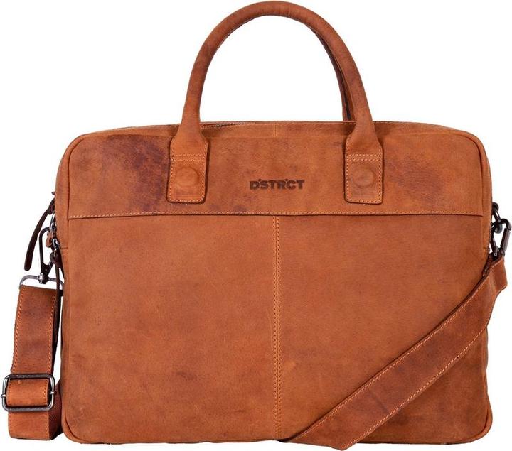 Produktbild DSTRCT Wall Street 2 Vaks Lernlaptop -Tasche - 15,6 Zoll - Cognac (15.60")