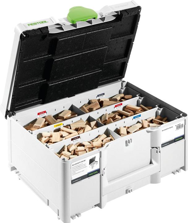 Festool Assortimento di tasselli Domino Faggio DS 4/5/6/8/10 1060 BU (1 pz.)
