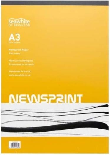 Produktbild Seawhite Of Brighton Zeichenblock Zeitungsdruckpapier Newsprint (A3)