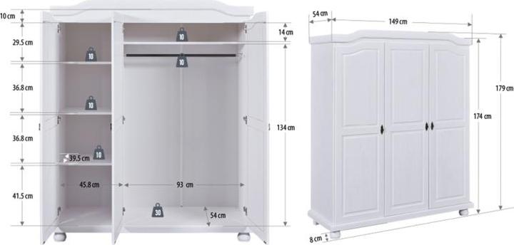 Image du produit Inter Link Bastian (150 x 56 x 180 cm)