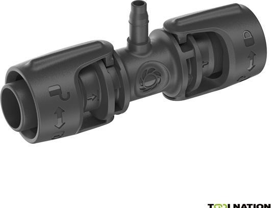 Gardena T-Stück 13 mm – 4,6 mm (Tropfbewässerung Verbinder + Abzweiger)