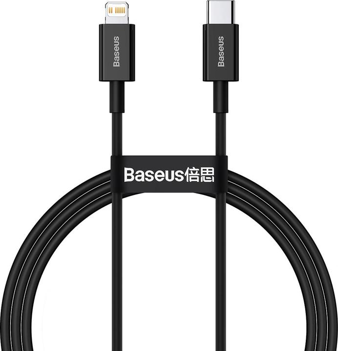 Produktbild Baseus Superior Series Cable USB-C to iP, 20W, PD, 1m (black) (1 m, USB 3.0)