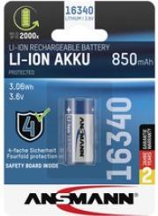 Immagine prodotto Ansmann Batteria agli ioni di litio 16340, 3,6 V, 850 mAh