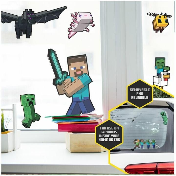 Actual product image Paladone Products Mojang Studios - Minecraft - Set de Stickers pour Fenêtre