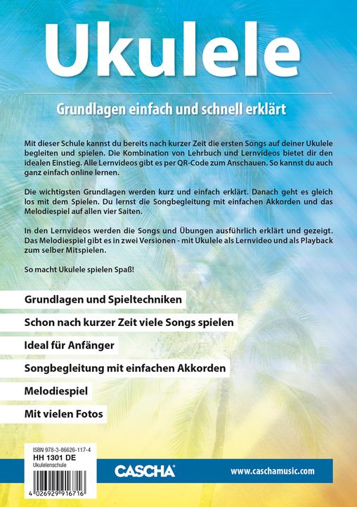Produktbild Ukulele - Schnell und einfach lernen (Deutsch, Cascha, 2018)