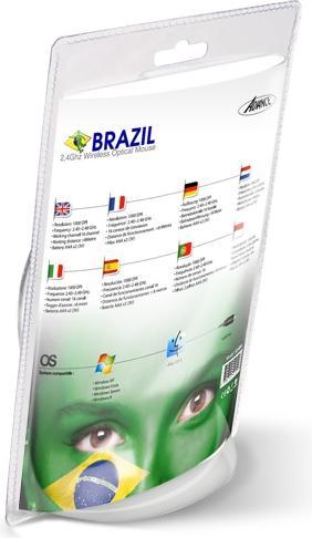 Image du produit Advance § Souris Arty Pop optique sans fil 1000 DPI Brazil (Sans fil)